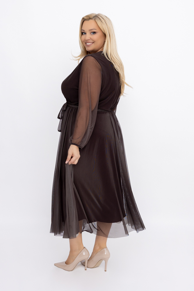 Chocolate Mesh Dress