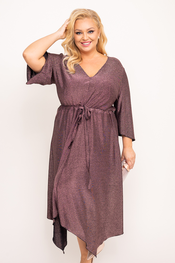 Robe à paillettes en chocolat