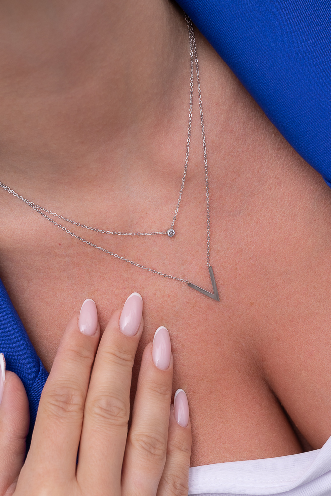 Silver Surgical Steel Necklace