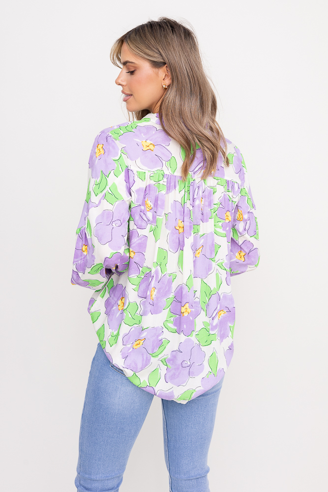 Camisa con mangas buff Wzór 7