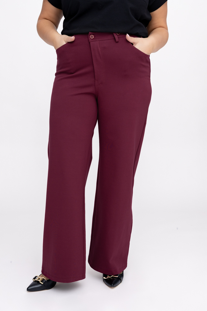 Cherry Pants mit asymmetrischem Verschluss