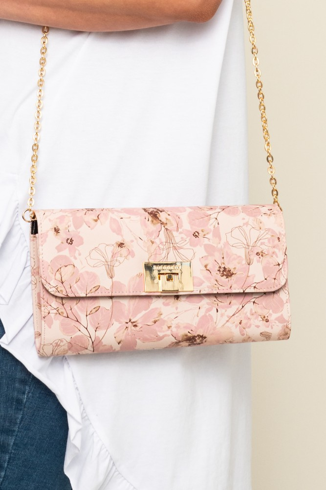 Pink BUSTI Envelope Handbag