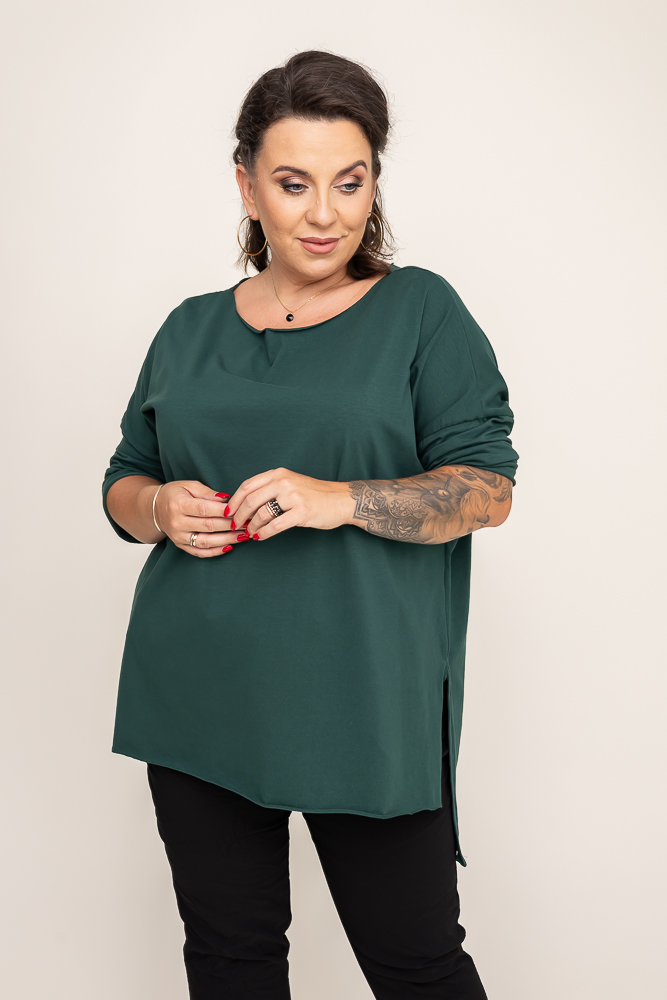 Butelkowozielona Bluzka