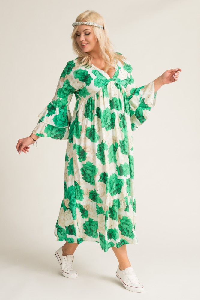 Green GARMINO maxi dress