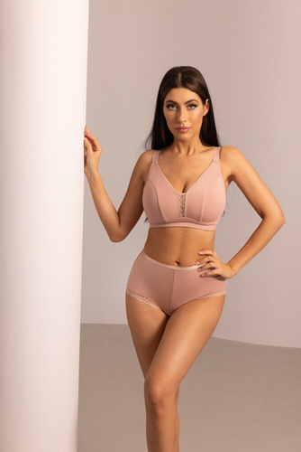 Shorts rosa empolvado