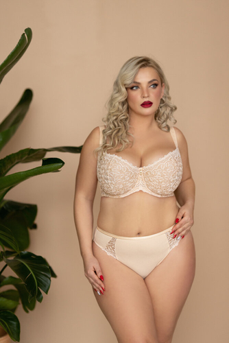 Soutien-gorge souple en forme de demi-tasse de café