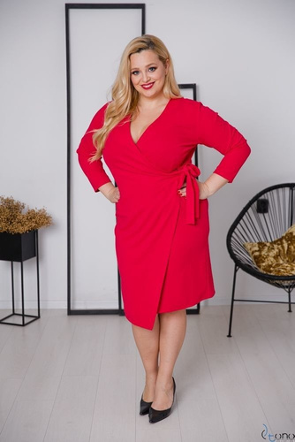  Red MALENA Plus Size Dress