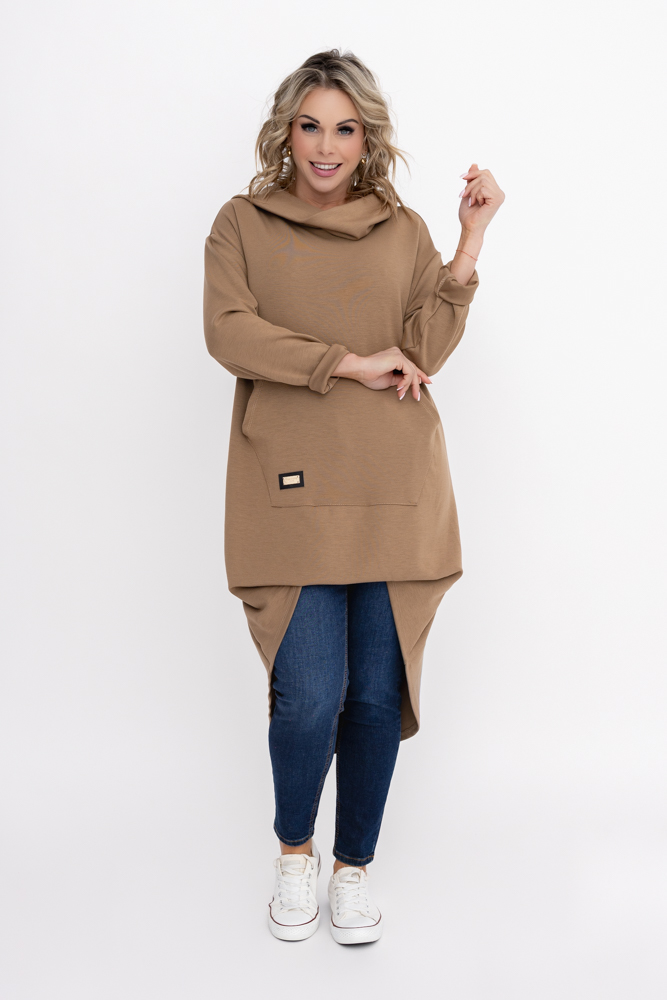 Camelowa Bluza z kapturem OASIS