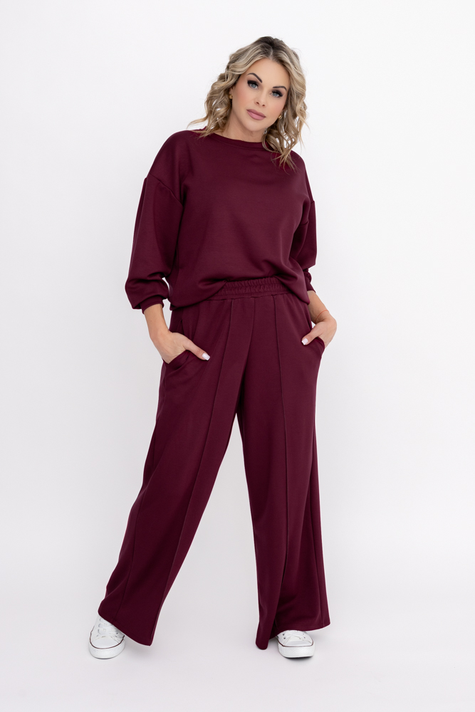 Burgundy Tracksuit Set