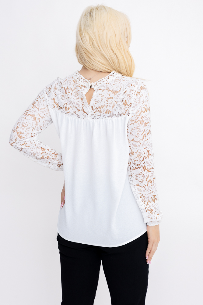 Biała Bluzka koronkowa