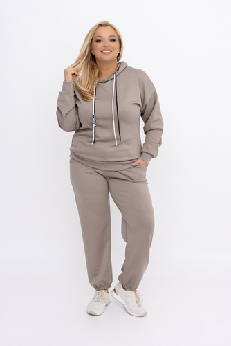 Set de sudadera café