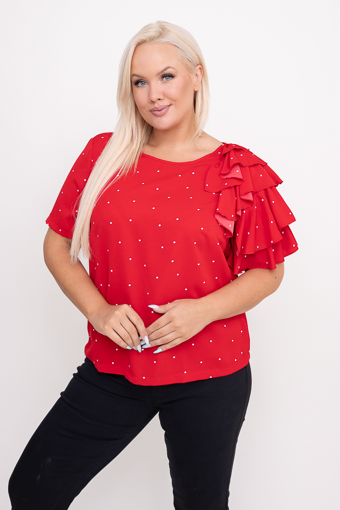 Rød bluse