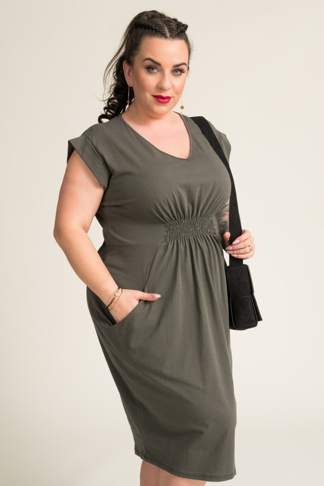  Khaki Welt Dress IVETTA