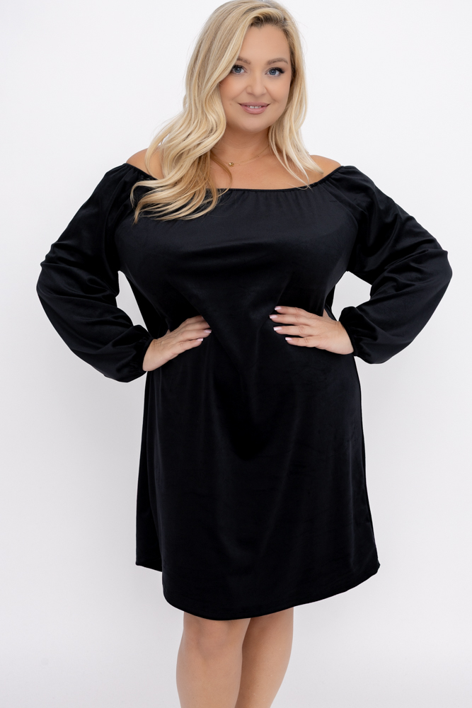 Vestido de terciopelo negro