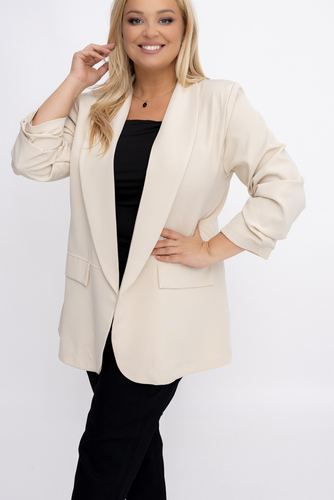 Blazer beige claro