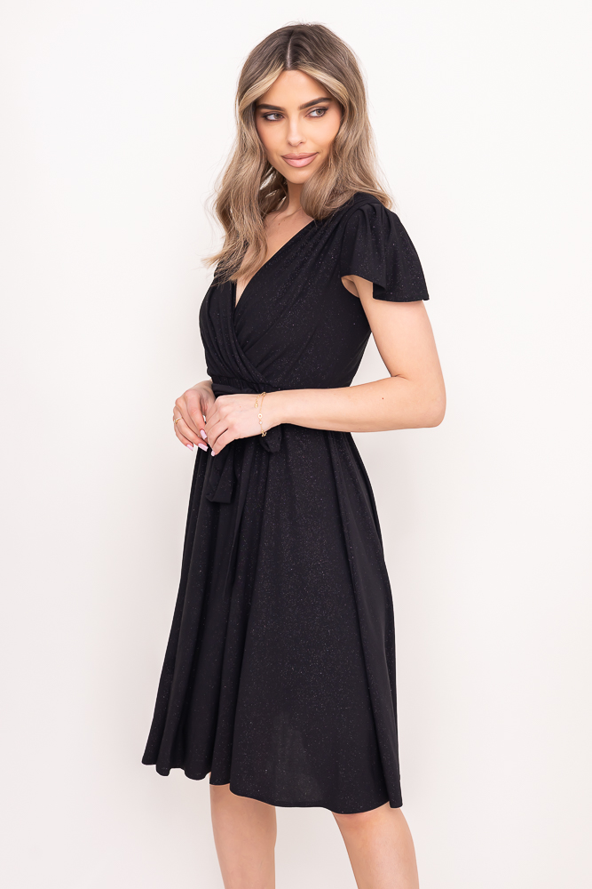 Black Brocade Dress