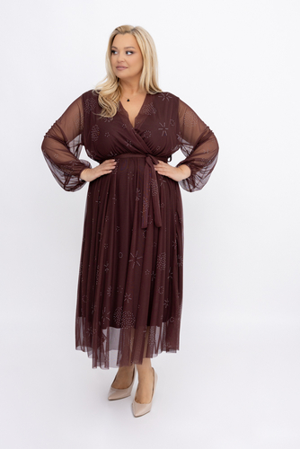 Chocolate Mesh Dress
