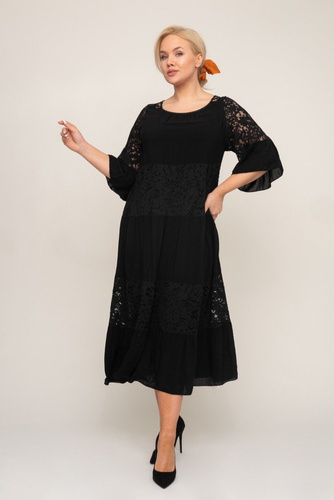 Black Lace Dress MARIPOSA