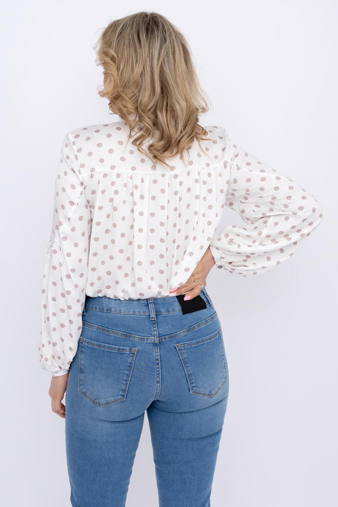 Camisa con mangas buff Wzór 10