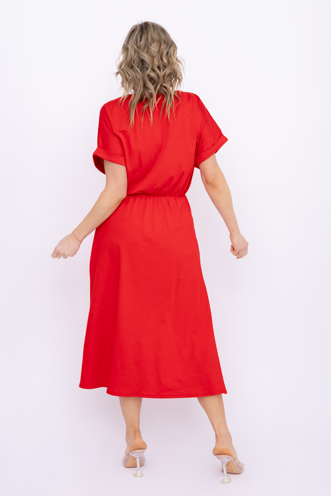 Czerwona Sukienka MARISTA