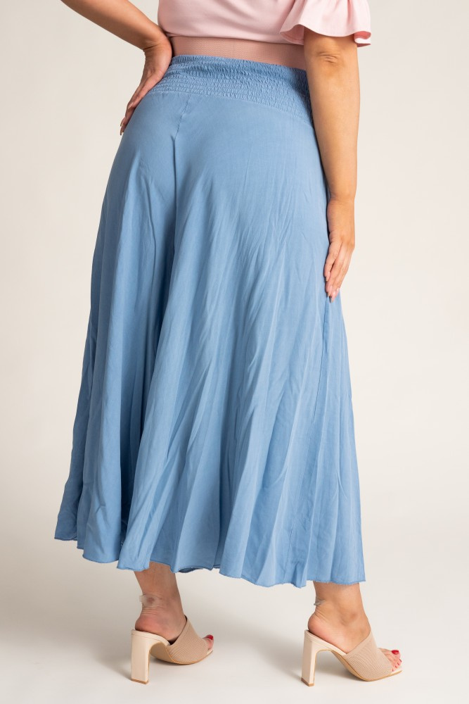 Blue Wide-Legged Trousers QUENTO