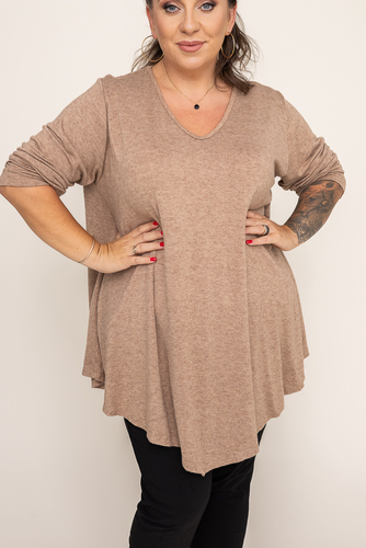 Camelowy Sweter VERGEMO