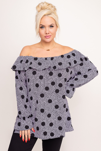 Blusa negra Wzór 3