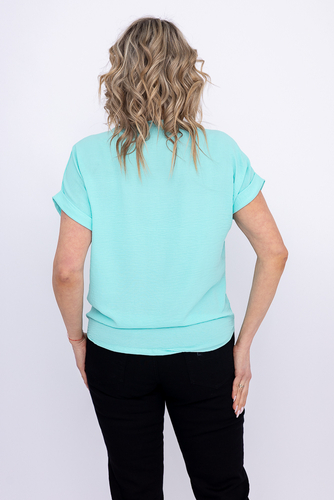 Blue Blouse with Pendant FAIRY