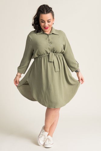 Olive GARMINIA Shirt Dress