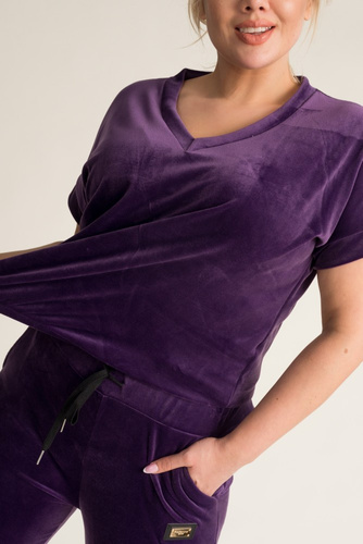 Purple MILKIN Velour Set