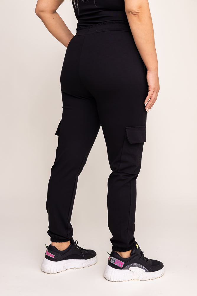  Czarne Spodnie bojówki LENVI