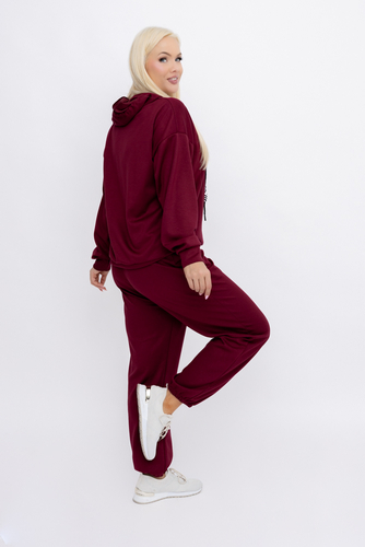 Set de sudadera café