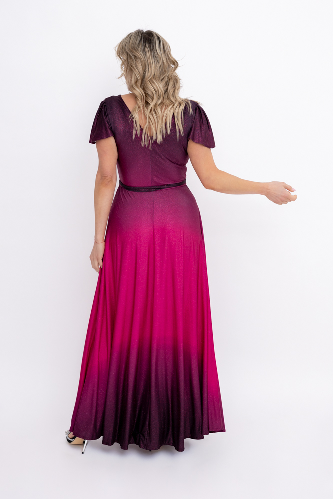 Vestido brocado aciano