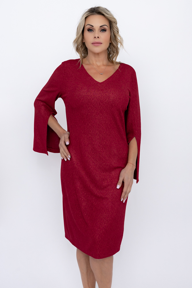 Kastanienbraunes Glitzerkleid