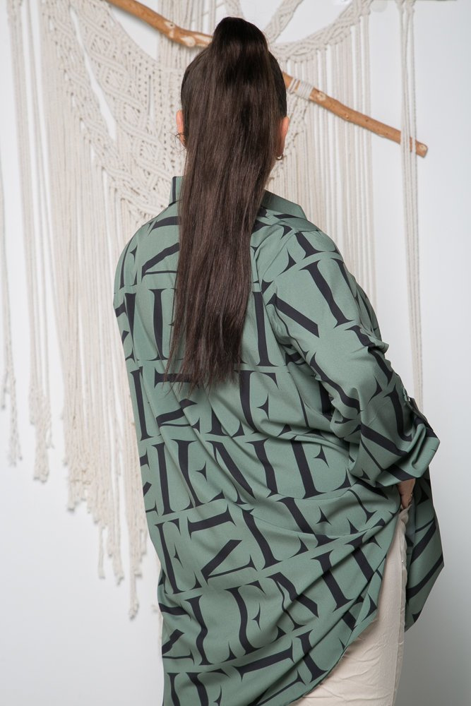 Green FONTANA Plus Size Shirt