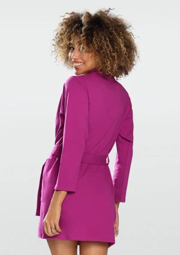 Bata de algodón fucsia
