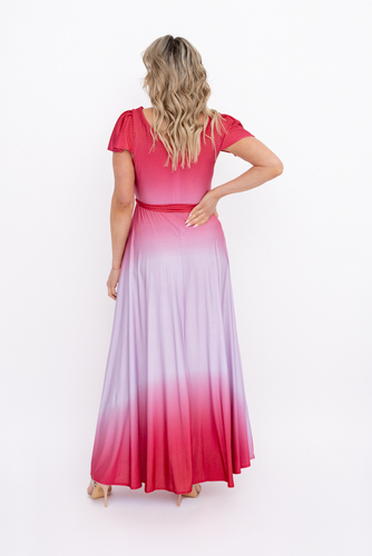 Vestido brocado aciano