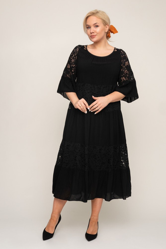 Black Lace Dress MARIPOSA