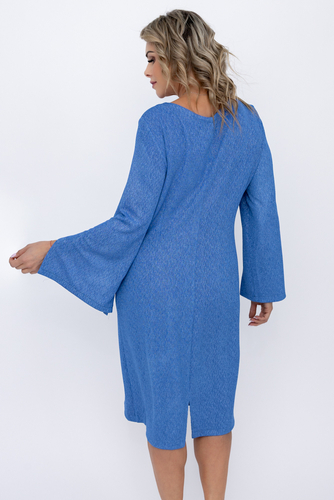  Vestido azul con purpurina