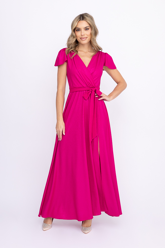 Robe à paillettes fuchsia