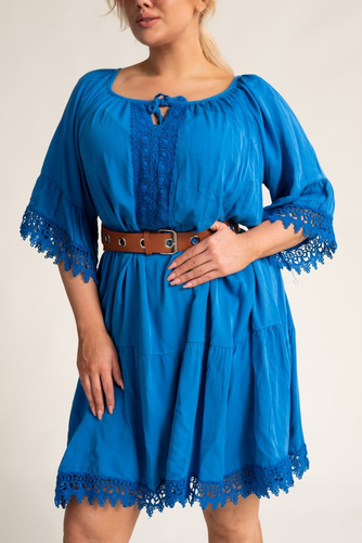 Cornflower Embroidered Dress by MEGIO