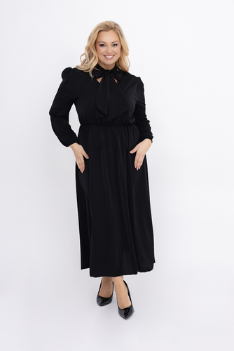 Czarna Sukienka satynowa