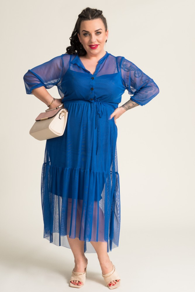 Cornflower Mesh Dress BONTI
