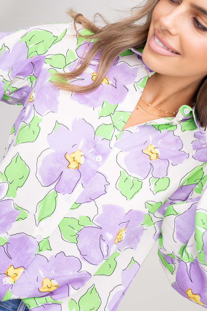 Camisa con mangas buff Wzór 7