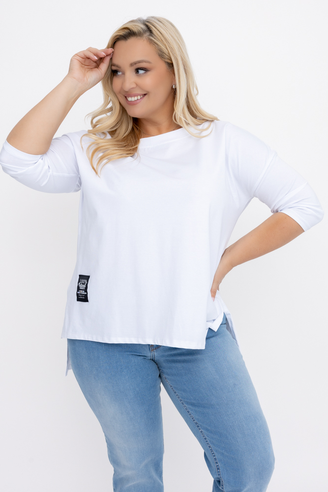 Marineblaue Bluse