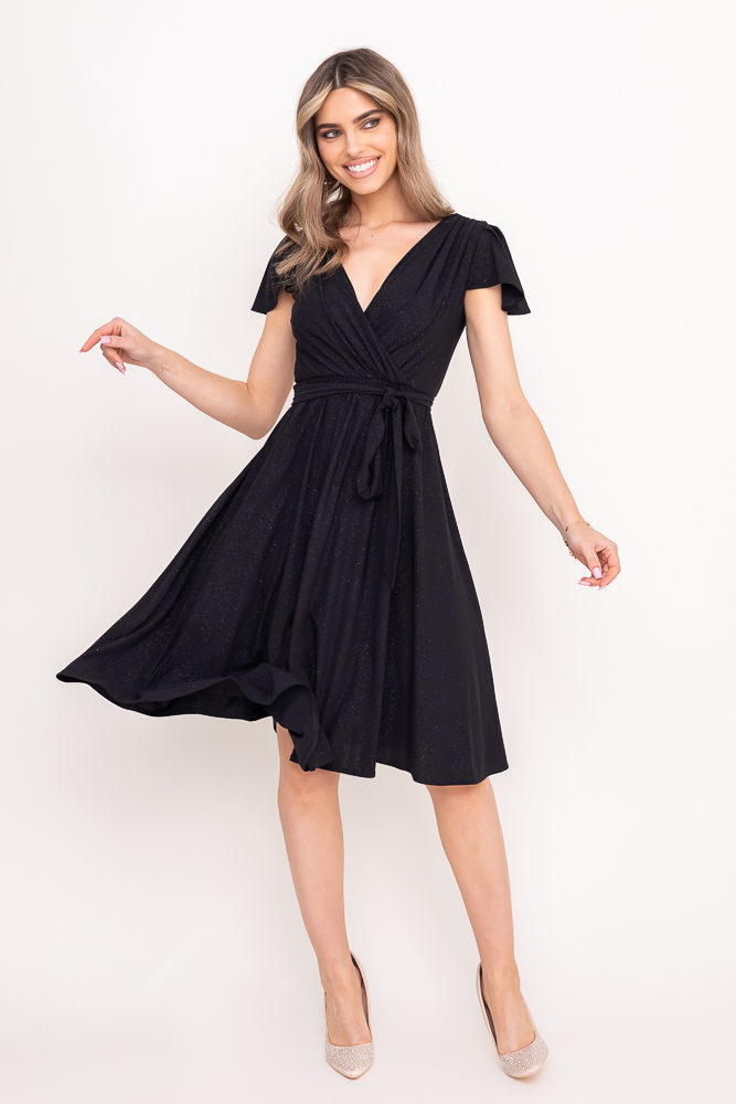 Black Brocade Dress