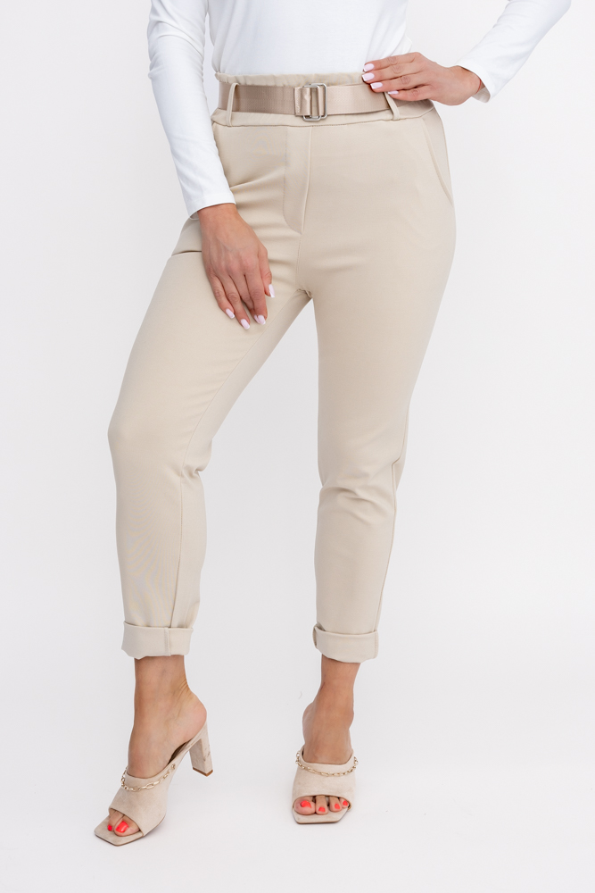 Pantalon sable avec ceinture