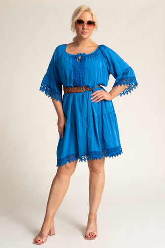 Cornflower Embroidered Dress by MEGIO
