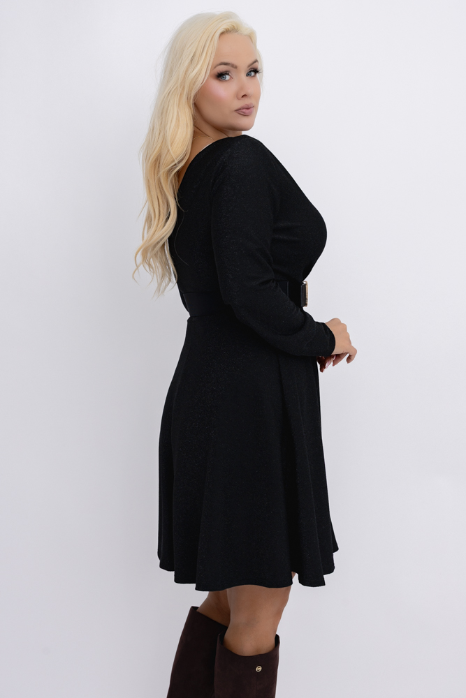 Czarna Sukienka błyszcząca