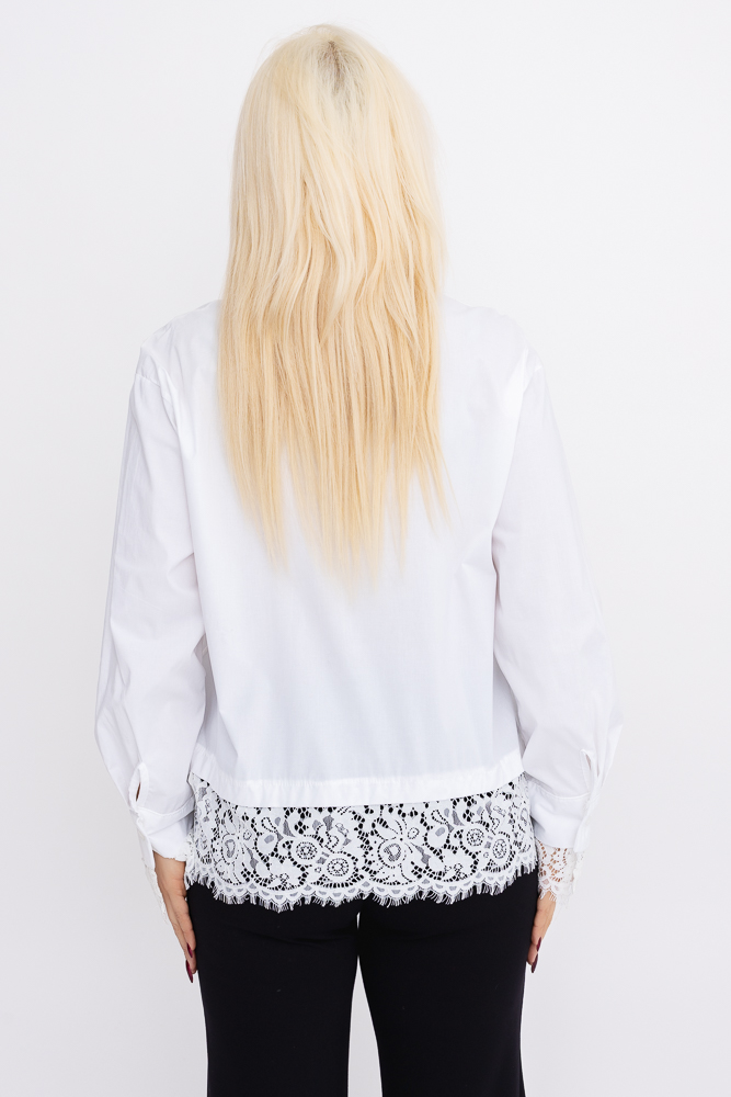 Biała Koszula z koronką